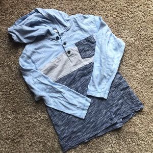 Crazy 8 Boy’s Striped Hoodie Long Sleeve Shirt